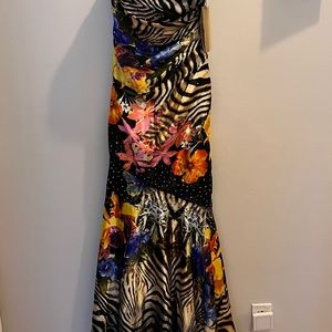 Prom dress multi color